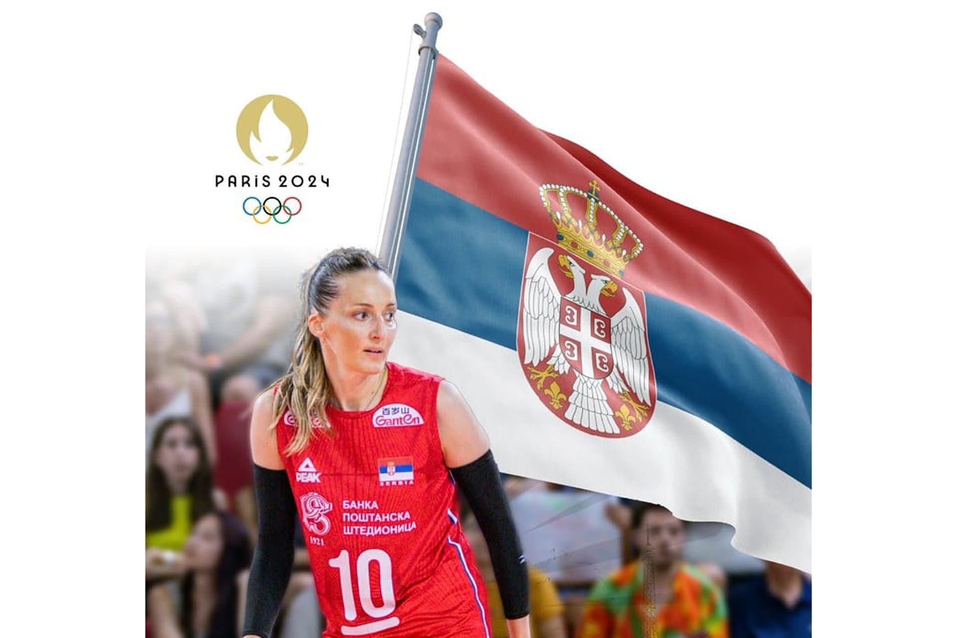 Volleyball with a second flag bearer in Paris: Captain Maja Ognjenović will carry the flag of Serbia in the French capital