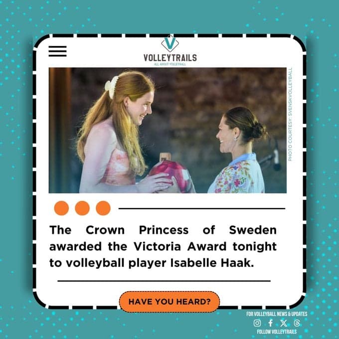 Huge honor for Isabelle Haak: The Princess of Sweden awarded her the royal title "Victoria"