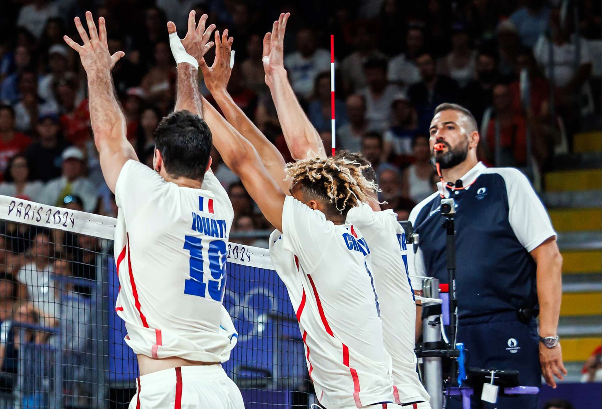 Ivaylo Ivanov is the second referee for the France - Italy men's semifinal.