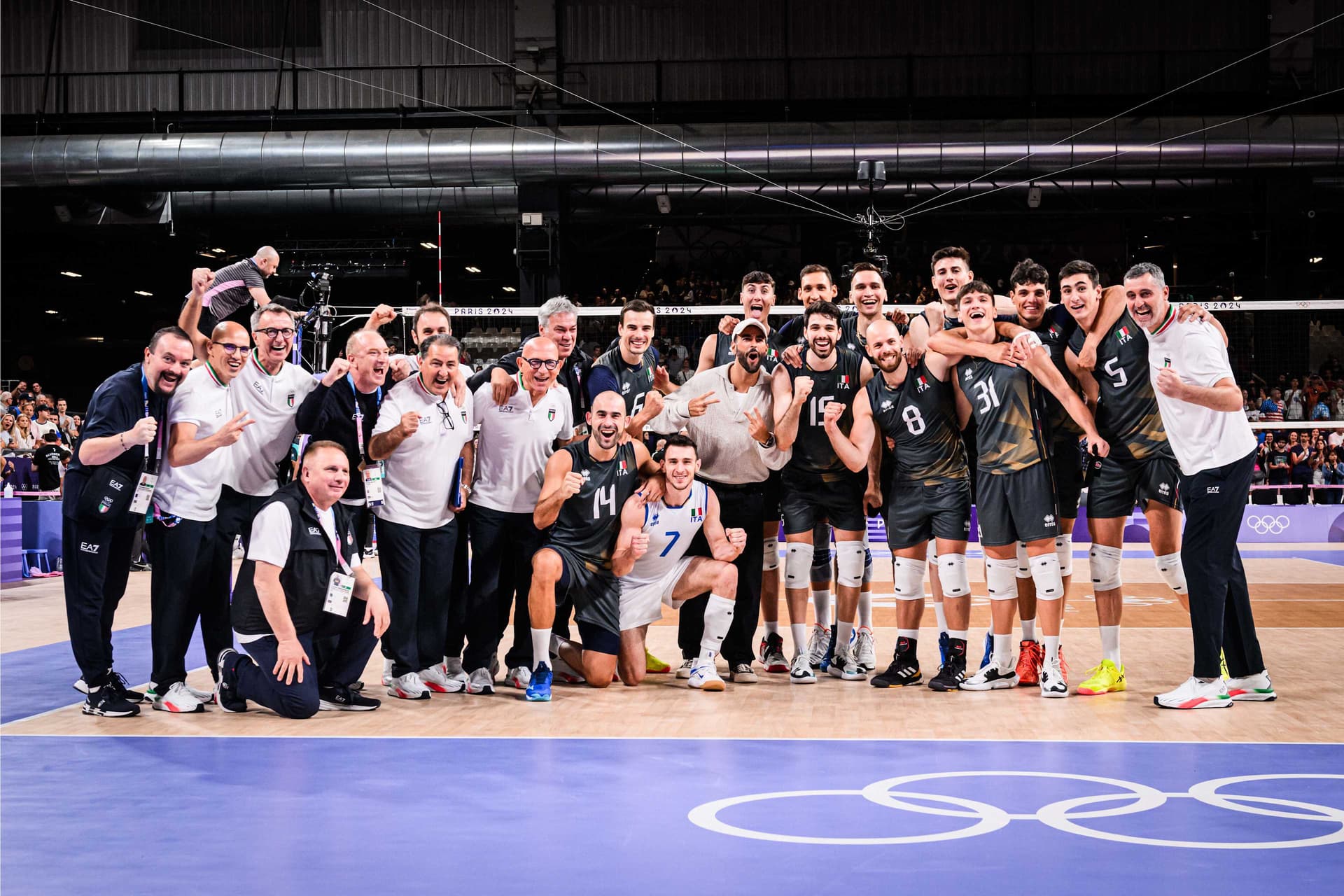 Italy recorded a convincing victory over Egypt and topped the group